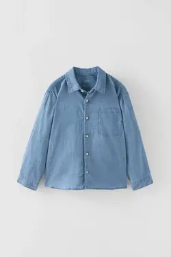 پیراهن پسرانه آبی زارا