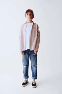 پیراهن پسرانه قرمز زارا