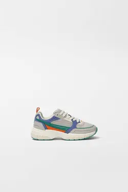 کفش کتانی|دمپایی پسرانه خاکستری زارا