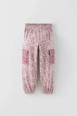 شلوار اسلش دخترانه صورتی زارا