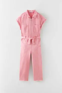 پیراهن و سارافون دخترانه  صورتی زارا