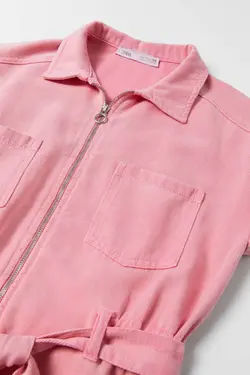 پیراهن و سارافون دخترانه  صورتی زارا