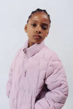 جلیقه پافر دخترانه صورتی زارا