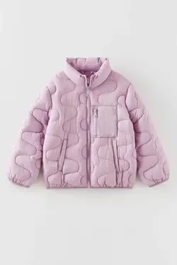 جلیقه پافر دخترانه صورتی زارا