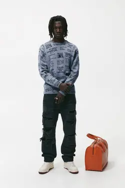 پلیور مردانه آبی زارا