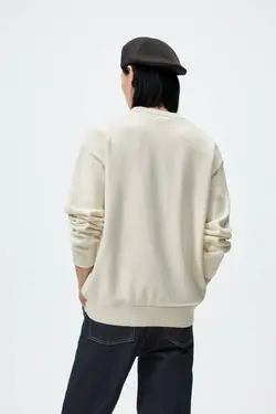 پلیور مردانه سفید زارا