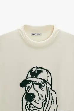 پلیور مردانه سفید زارا