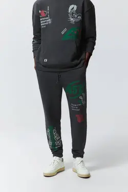 شلوار جاگر مردانه خاکستری زارا