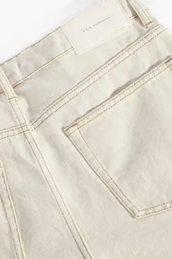 شلوار جین ریلکس فیت مردانه سفید زارا