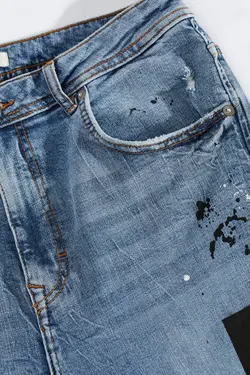 شلوار جین جذب مردانه آبی زارا