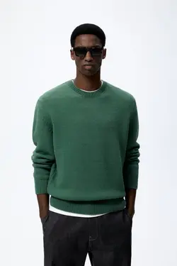 پلیور مردانه سبز زارا