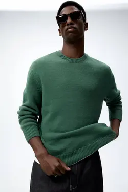 پلیور مردانه سبز زارا