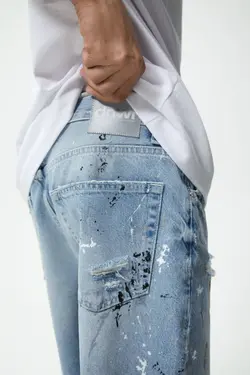 شلوارک مردانه آبی زارا