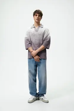 پولوشرت مردانه بنفش زارا