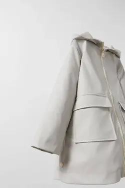 کاپشن خلبانی پسرانه خاکستری زارا