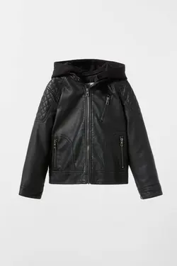 کاپشن خلبانی پسرانه مشکی زارا