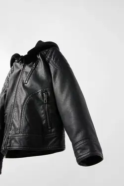 کاپشن خلبانی پسرانه مشکی زارا