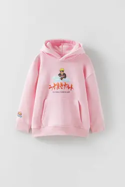 سویشرت|هودی دخترانه صورتی زارا