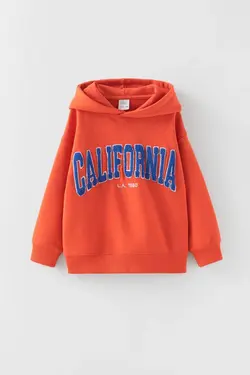 سویشرت|هودی دخترانه نارنجی زارا