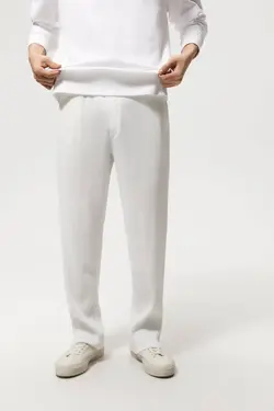 شلوار جاگر مردانه سفید زارا