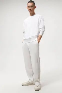 شلوار جاگر مردانه سفید زارا