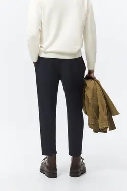 شلوار جاگر مردانه آبی زارا