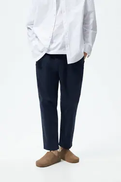 شلوار جاگر مردانه سرمه ای زارا