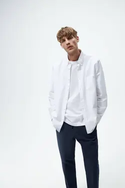 شلوار جاگر مردانه سرمه ای زارا