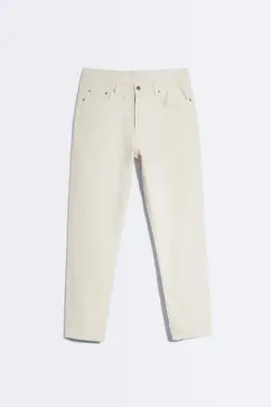 شلوار جین ریلکس فیت مردانه سفید زارا