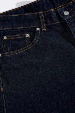 شلوار جین ریلکس فیت مردانه آبی زارا