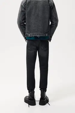 شلوار جین جذب مردانه مشکی زارا