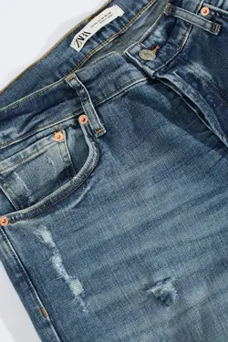 شلوار جین جذب مردانه آبی زارا