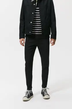 شلوار جین جذب مردانه مشکی زارا