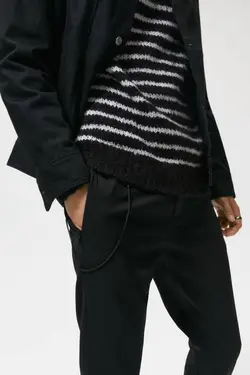 شلوار جین جذب مردانه مشکی زارا