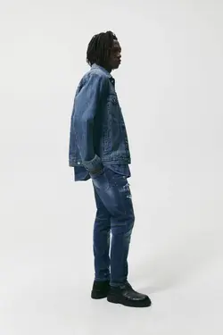 شلوار جین جذب مردانه آبی زارا