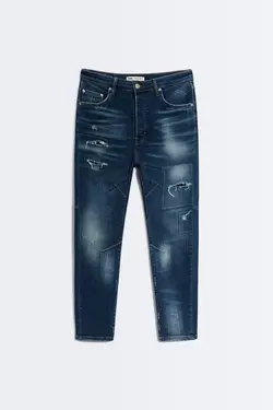 شلوار جین جذب مردانه آبی زارا