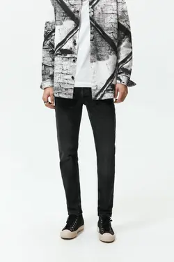 شلوار جین جذب مردانه مشکی زارا