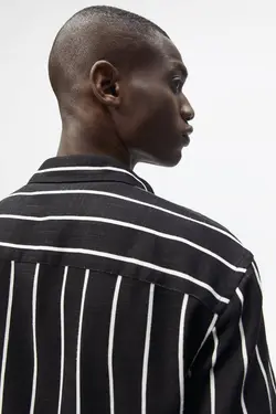 پیراهن آستین کوتاه مردانه مشکی زارا