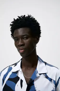 پیراهن آستین کوتاه مردانه آبی زارا