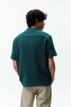 پیراهن آستین کوتاه مردانه سبز زارا