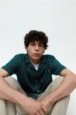 پیراهن آستین کوتاه مردانه سبز زارا