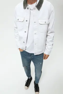 شلوار جین اسلیم فیت مردانه آبی زارا