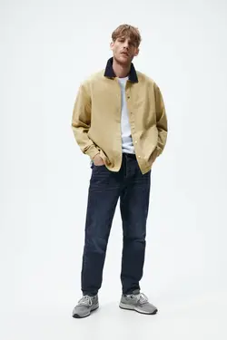 شلوار جین اسلیم فیت مردانه آبی زارا