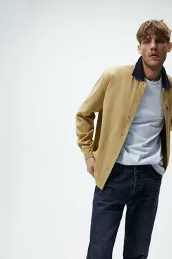 شلوار جین اسلیم فیت مردانه آبی زارا