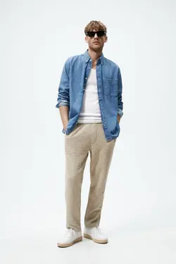 شلوار جاگر مردانه بژ زارا