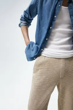 شلوار جاگر مردانه بژ زارا