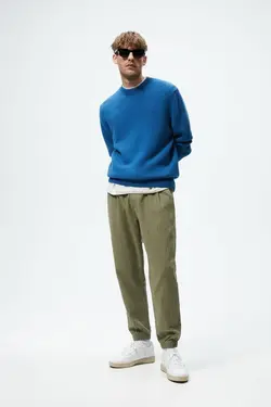 شلوار جاگر مردانه خاکی زارا