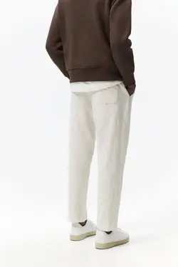 شلوار جاگر مردانه سفید تیره زارا