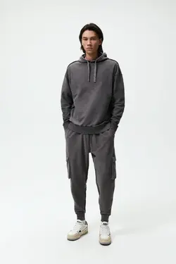 شلوار جاگر مردانه خاکستری زارا