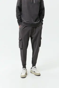 شلوار جاگر مردانه خاکستری زارا